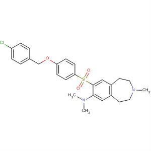 630406-00-7  1H-3-Benzazepin-7-amine,8-[[4-[(4-chlorophenyl)methoxy]phenyl]sulfonyl]-2,3,4,5-tetrahydro-N,N,3-trimethyl-