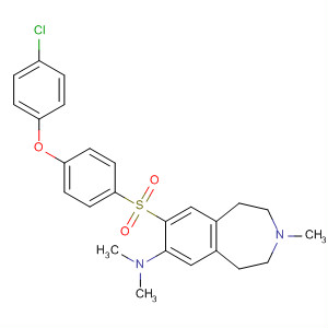 630406-03-0  1H-3-Benzazepin-7-amine,8-[[4-(4-chlorophenoxy)phenyl]sulfonyl]-2,3,4,5-tetrahydro-N,N,3-trimethyl-