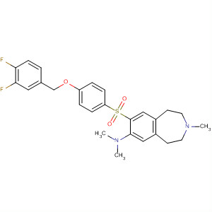 630406-07-4  1H-3-Benzazepin-7-amine,8-[[4-[(3,4-difluorophenyl)methoxy]phenyl]sulfonyl]-2,3,4,5-tetrahydro-N,N,3-trimethyl-