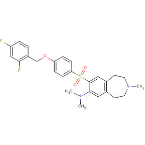 630406-08-5  1H-3-Benzazepin-7-amine,8-[[4-[(2,4-difluorophenyl)methoxy]phenyl]sulfonyl]-2,3,4,5-tetrahydro-N,N,3-trimethyl-