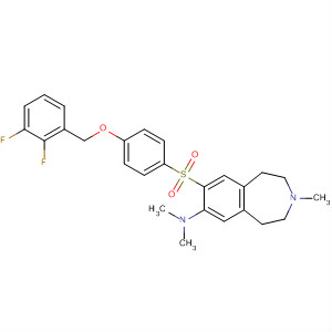 630406-09-6  1H-3-Benzazepin-7-amine,8-[[4-[(2,3-difluorophenyl)methoxy]phenyl]sulfonyl]-2,3,4,5-tetrahydro-N,N,3-trimethyl-