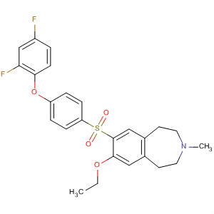 630406-13-2  1H-3-Benzazepine,7-[[4-(2,4-difluorophenoxy)phenyl]sulfonyl]-8-ethoxy-2,3,4,5-tetrahydro-3-methyl-
