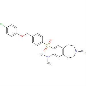 630406-57-4  1H-3-Benzazepin-7-amine,8-[[4-[(4-chlorophenoxy)methyl]phenyl]sulfonyl]-2,3,4,5-tetrahydro-N,N,3-trimethyl-