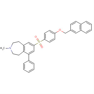 630407-03-3  1H-3-Benzazepine,2,3,4,5-tetrahydro-3-methyl-8-[[4-(2-naphthalenylmethoxy)phenyl]sulfonyl]-6-phenyl-