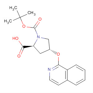 630421-77-1  1,2-Pyrrolidinedicarboxylic acid, 4-(1-isoquinolinyloxy)-,1-(1,1-dimethylethyl) ester, (2S,4R)-