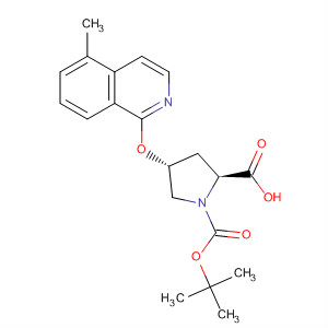 630422-77-4  1,2-Pyrrolidinedicarboxylic acid, 4-[(5-methyl-1-isoquinolinyl)oxy]-,1-(1,1-dimethylethyl) ester, (2S,4R)-