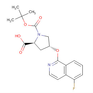 630422-83-2  1,2-Pyrrolidinedicarboxylic acid, 4-[(5-fluoro-1-isoquinolinyl)oxy]-,1-(1,1-dimethylethyl) ester, (2S,4R)-