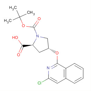630425-54-6  1,2-Pyrrolidinedicarboxylic acid, 4-[(3-chloro-1-isoquinolinyl)oxy]-,1-(1,1-dimethylethyl) ester, (2S,4R)-