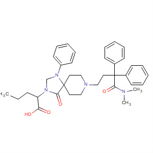 630425-74-0  1,3,8-Triazaspiro[4.5]decane-3-pentanoic acid,8-[4-(dimethylamino)-4-oxo-3,3-diphenylbutyl]-4-oxo-1-phenyl-