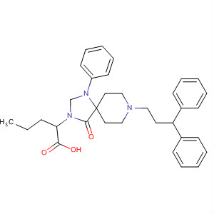 630425-81-9  1,3,8-Triazaspiro[4.5]decane-3-pentanoic acid,8-(3,3-diphenylpropyl)-4-oxo-1-phenyl-