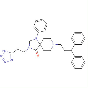 630425-83-1  1,3,8-Triazaspiro[4.5]decan-4-one,8-(3,3-diphenylpropyl)-1-phenyl-3-[2-(1H-tetrazol-5-yl)ethyl]-