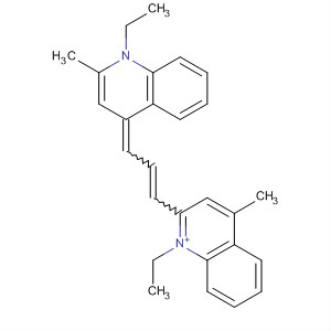 63086-77-1  Quinolinium,1-ethyl-2-[3-(1-ethyl-2-methyl-4(1H)-quinolinylidene)-1-propenyl]-4-methyl-