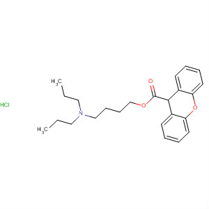 63129-16-8  9H-Xanthene-9-carboxylic acid, 4-(dipropylamino)butyl ester,hydrochloride