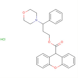 63129-22-6  9H-Xanthene-9-carboxylic acid, 3-(4-morpholinyl)-3-phenylpropyl ester,hydrochloride