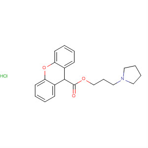 63129-23-7  9H-Xanthene-9-carboxylic acid, 3-(1-pyrrolidinyl)propyl ester,hydrochloride
