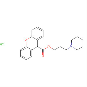 63129-24-8  9H-Xanthene-9-carboxylic acid, 3-(1-piperidinyl)propyl ester,hydrochloride