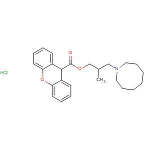 63129-31-7  9H-Xanthene-9-carboxylic acid,3-(hexahydro-1(2H)-azocinyl)-2-methylpropyl ester, hydrochloride