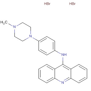 63178-27-8  9-Acridinamine, N-[4-(4-methyl-1-piperazinyl)phenyl]-, dihydrobromide