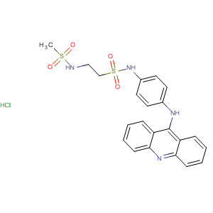63178-38-1  Ethanesulfonamide,N-[4-(9-acridinylamino)phenyl]-2-[(methylsulfonyl)amino]-,monohydrochloride