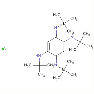 631869-13-1  1,4-Cyclohexadiene-1,4-diamine,N,N'-bis(1,1-dimethylethyl)-3,6-bis[(1,1-dimethylethyl)imino]-,monohydrochloride