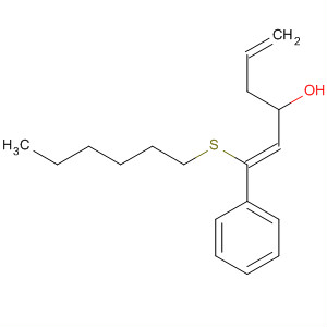 631897-48-8  1,5-Hexadien-3-ol, 1-(hexylthio)-1-phenyl-, (1Z)- 631897-48-8  1,5-Hexadien-3-ol, 1-(hexylthio)-1-phenyl-, (1Z)-
