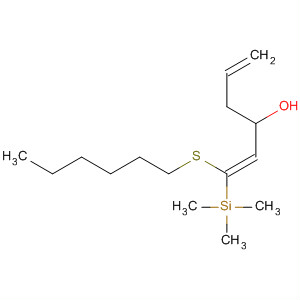 631897-54-6  1,5-Hexadien-3-ol, 1-(hexylthio)-1-(trimethylsilyl)-, (1Z)- 631897-54-6  1,5-Hexadien-3-ol, 1-(hexylthio)-1-(trimethylsilyl)-, (1Z)-
