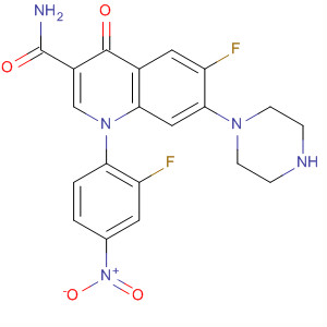 631898-44-7  3-Quinolinecarboxamide,6-fluoro-1-(2-fluoro-4-nitrophenyl)-1,4-dihydro-4-oxo-7-(1-piperazinyl)-