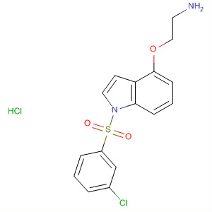 631907-30-7  1H-Indole, 4-(2-aminoethoxy)-1-[(3-chlorophenyl)sulfonyl]-,monohydrochloride