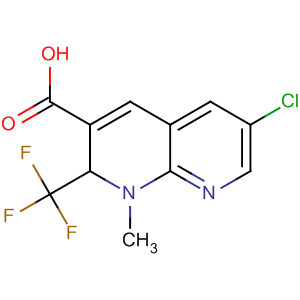 631912-91-9  1,8-Naphthyridine-3-carboxylic acid,6-chloro-1,2-dihydro-1-methyl-2-(trifluoromethyl)- 631912-91-9  1,8-Naphthyridine-3-carboxylic acid,6-chloro-1,2-dihydro-1-methyl-2-(trifluoromethyl)-