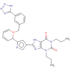 631913-98-9  1H-Purine-2,6-dione,3,7-dihydro-1,3-dipropyl-8-[1-[[3-(1H-tetrazol-5-yl)phenyl]methyl]-1H-pyrazol-4-yl]-