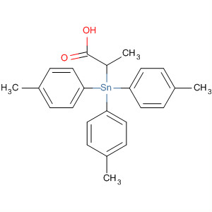 63261-14-3  Propanoic acid, 2-[tris(4-methylphenyl)stannyl]-