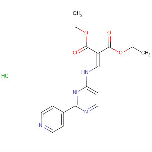 63265-50-9  Propanedioic acid, [[[2-(4-pyridinyl)-4-pyrimidinyl]amino]methylene]-,diethyl ester, hydrochloride