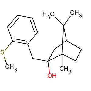 63297-76-7  Bicyclo[2.2.1]heptan-2-ol, 1,7,7-trimethyl-2-[(methylthio)phenylmethyl]-
