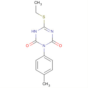 63308-83-8  1,3,5-Triazine-2,4(1H,3H)-dione, 6-(ethylthio)-3-(4-methylphenyl)-