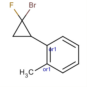 63315-75-3  Benzene, 1-(2-bromo-2-fluorocyclopropyl)-2-methyl-, trans-