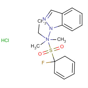 633292-04-3  1H-Indazole-1-ethanamine, 3-[(3-fluorophenyl)sulfonyl]-N,N-dimethyl-,monohydrochloride