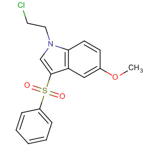 633292-05-4  1H-Indole, 1-(2-chloroethyl)-5-methoxy-3-(phenylsulfonyl)-