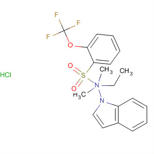 633292-23-6  1H-Indole-1-ethanamine,N,N-dimethyl-3-[[2-(trifluoromethoxy)phenyl]sulfonyl]-,monohydrochloride