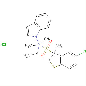 633292-25-8  1H-Indole-1-ethanamine,3-[(5-chloro-3-methylbenzo[b]thien-2-yl)sulfonyl]-N,N-dimethyl-,monohydrochloride