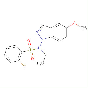 633292-75-8  1H-Indazole-1-ethanamine, 3-[(4-fluorophenyl)sulfonyl]-5-methoxy-
