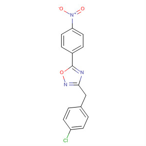 633313-96-9  1,2,4-Oxadiazole, 3-[(4-chlorophenyl)methyl]-5-(4-nitrophenyl)-