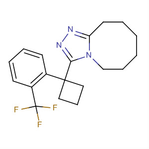 633316-83-3  1,2,4-Triazolo[4,3-a]azocine,5,6,7,8,9,10-hexahydro-3-[1-[2-(trifluoromethyl)phenyl]cyclobutyl]-