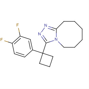 633316-85-5  1,2,4-Triazolo[4,3-a]azocine,3-[1-(3,4-difluorophenyl)cyclobutyl]-5,6,7,8,9,10-hexahydro-
