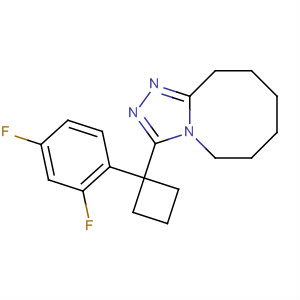 633316-86-6  1,2,4-Triazolo[4,3-a]azocine,3-[1-(2,4-difluorophenyl)cyclobutyl]-5,6,7,8,9,10-hexahydro-