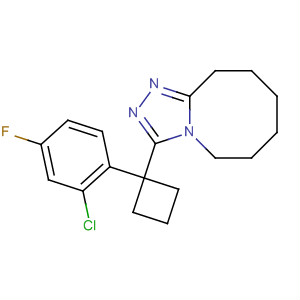 633316-92-4  1,2,4-Triazolo[4,3-a]azocine,3-[1-(2-chloro-4-fluorophenyl)cyclobutyl]-5,6,7,8,9,10-hexahydro-