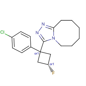 633317-50-7  1,2,4-Triazolo[4,3-a]azocine,3-[trans-1-(4-chlorophenyl)-3-fluorocyclobutyl]-5,6,7,8,9,10-hexahydro-