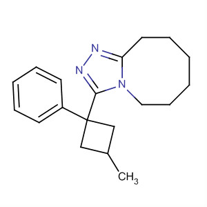 633317-52-9  1,2,4-Triazolo[4,3-a]azocine,5,6,7,8,9,10-hexahydro-3-(3-methyl-1-phenylcyclobutyl)-