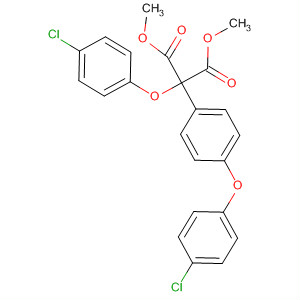 63349-94-0  Propanedioic acid, (4-chlorophenoxy)[4-(4-chlorophenoxy)phenyl]-,dimethyl ester