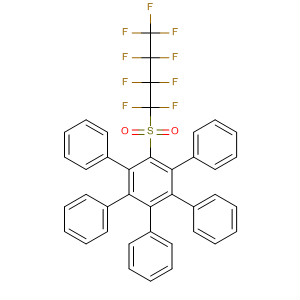 63369-97-1  1,1':2',1''-Terphenyl, 3'-[(nonafluorobutyl)sulfonyl]-4',5',6'-triphenyl-