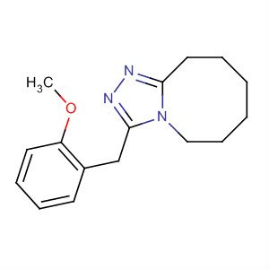 633701-04-9  1,2,4-Triazolo[4,3-a]azocine,5,6,7,8,9,10-hexahydro-3-(methoxyphenylmethyl)-